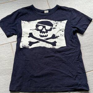 Crewcuts navy blue skull and cross bones t-shirt size 12